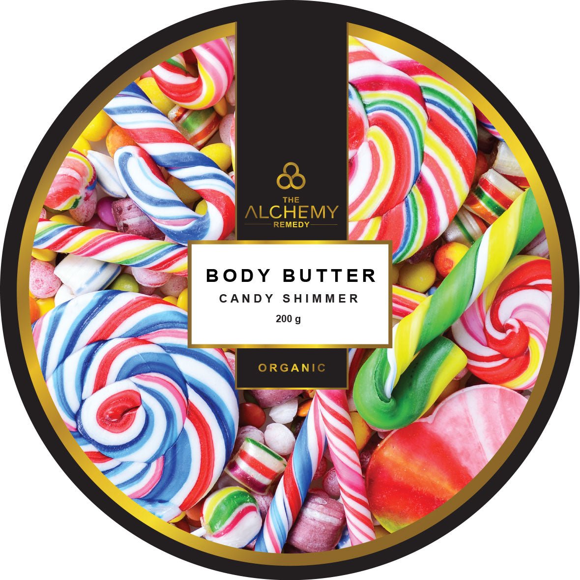 Organic Whipped Candy Shimmer Body Butter - The Alchemy Remedy