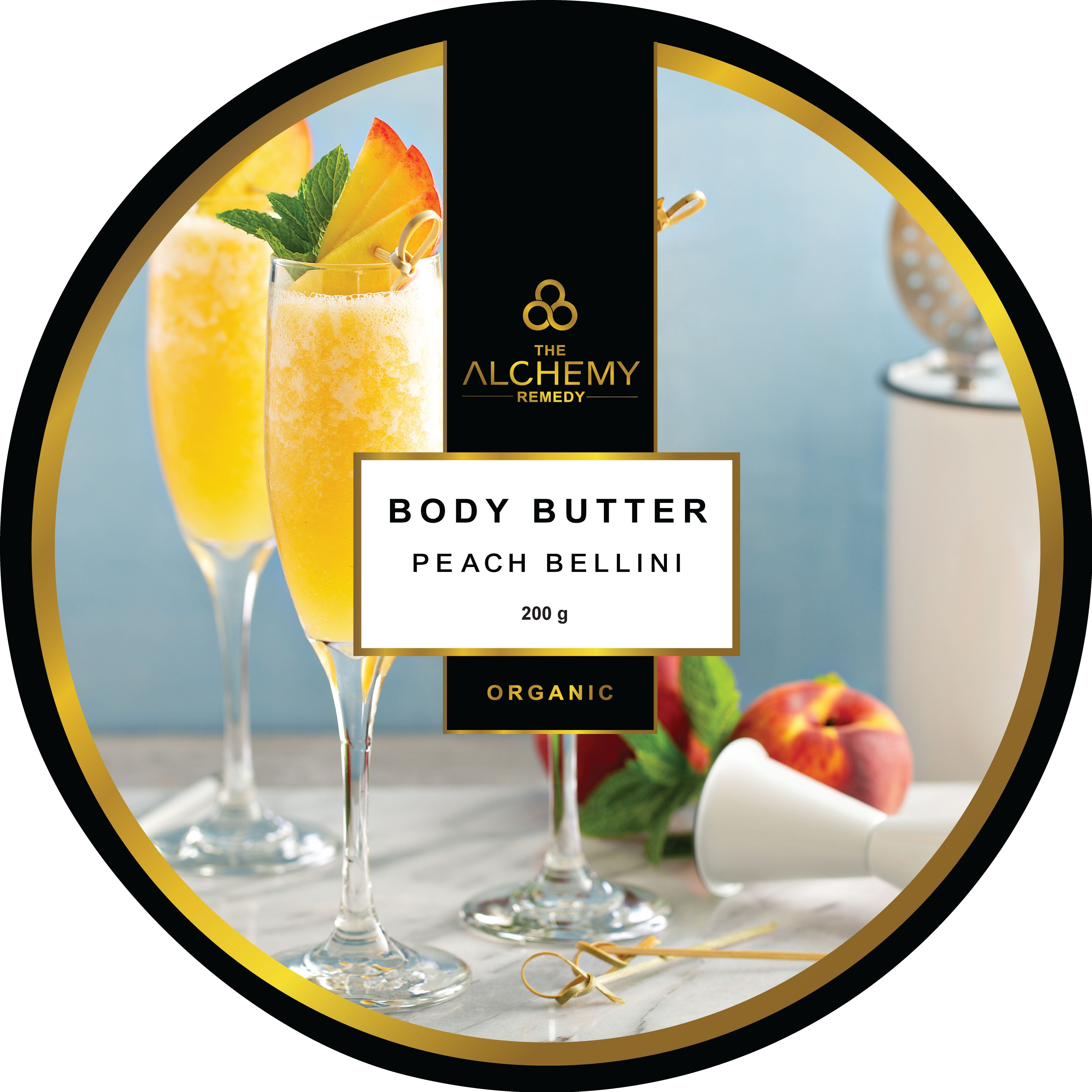 Organic Whipped Peach Bellini Body Butter - The Alchemy Remedy